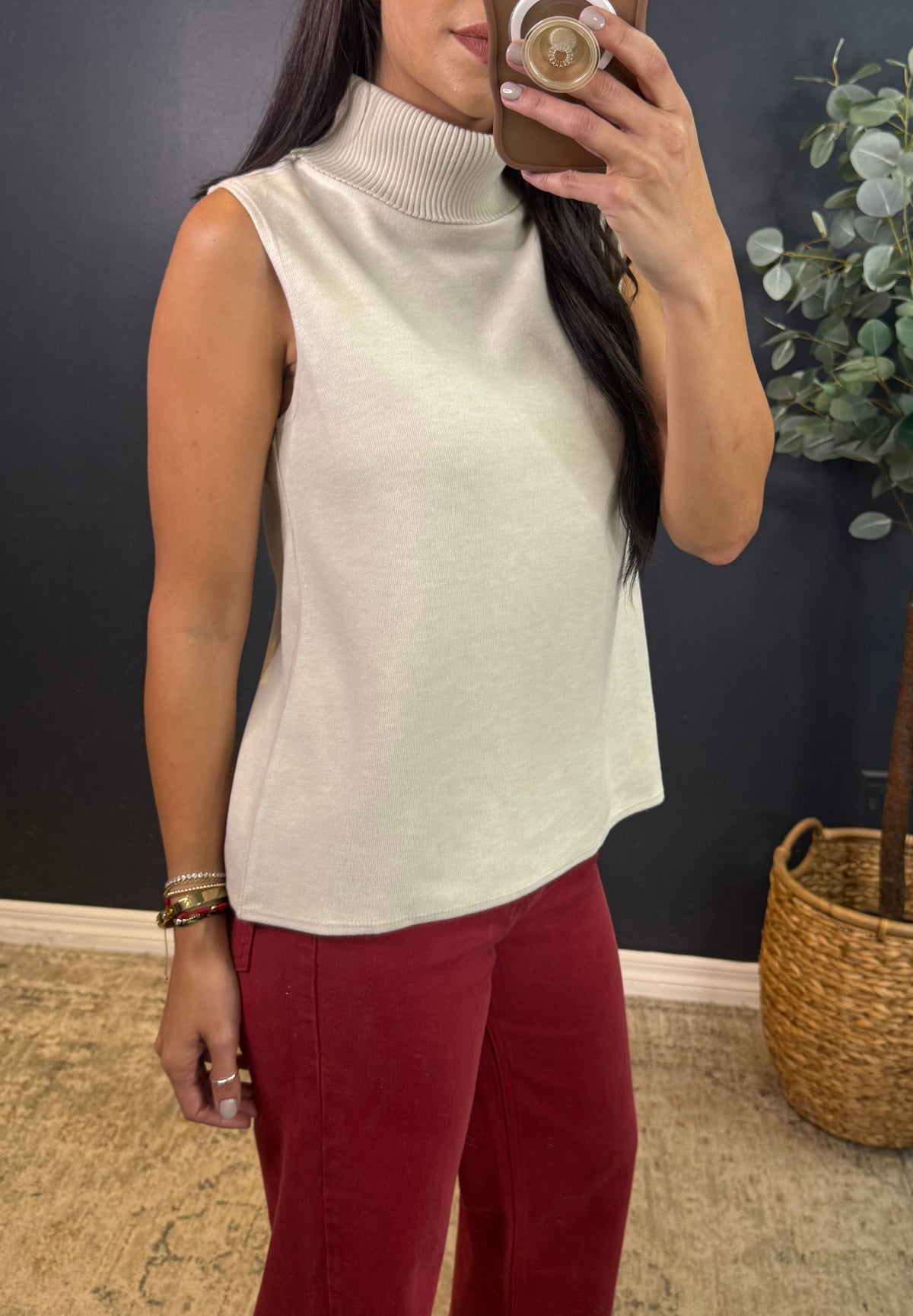 RITA TURTLENECK SOFT KNIT TOP