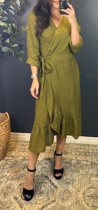 MAGGIE LINEN DRESS