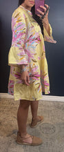 LAUREN - PRINTED LINEN TIERED DRESS