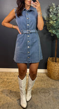BERTIE SLVLESS DENIM DRESS