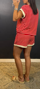 SHERRI STRIPED SHORTS SET