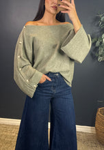 IVANA OLIVE KNIT TOP