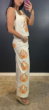 KOVA - SEASHELL EMBROIDERED TOP & PANT SET
