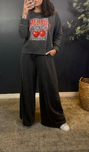 MINERAL WASHED SWEAT PANTS