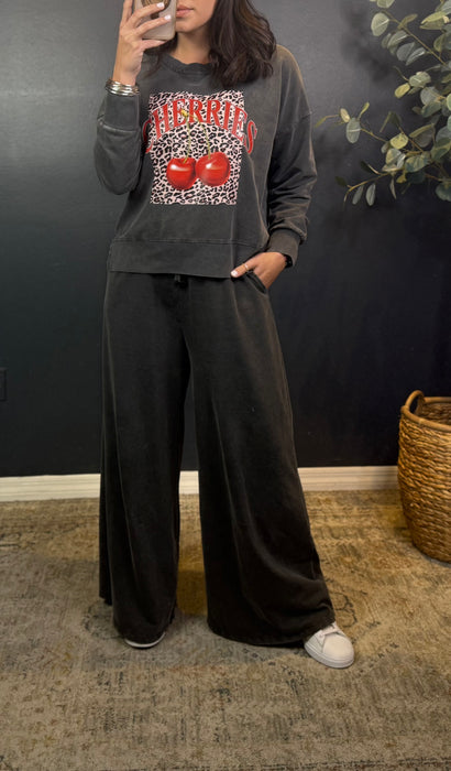 MINERAL WASHED SWEAT PANTS