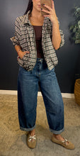AMIRA GIGHAM BOMBER JACKET