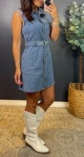 BERTIE SLVLESS DENIM DRESS
