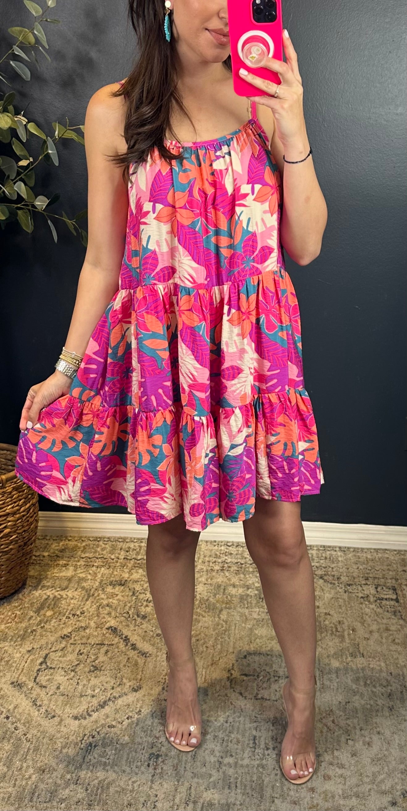 LILY TROPICAL FLORAL DRESS