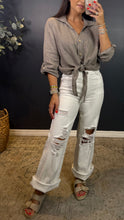 SERENA - BUTTON DOWN LINEN TOP