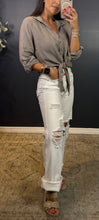 SERENA - BUTTON DOWN LINEN TOP