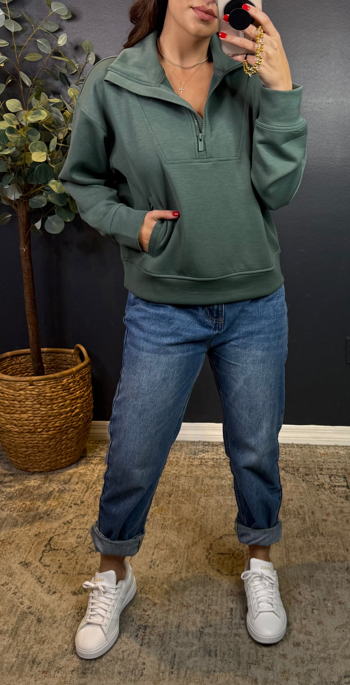 LOTTIE SCUBA HALF ZIP PULLOVER