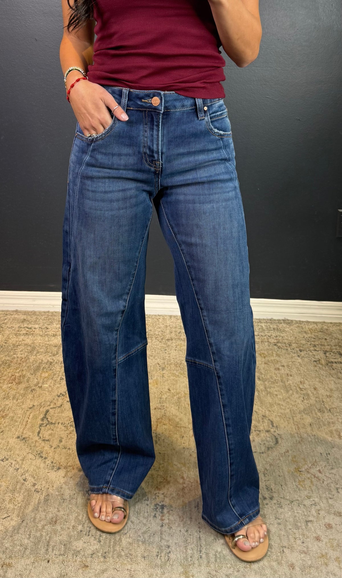 MARISA DENIM BARREL JEANS