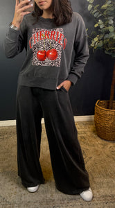 MINERAL WASHED SWEAT PANTS