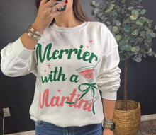 MERRIER WITH A MARTINI OVERSIZED SWEATER