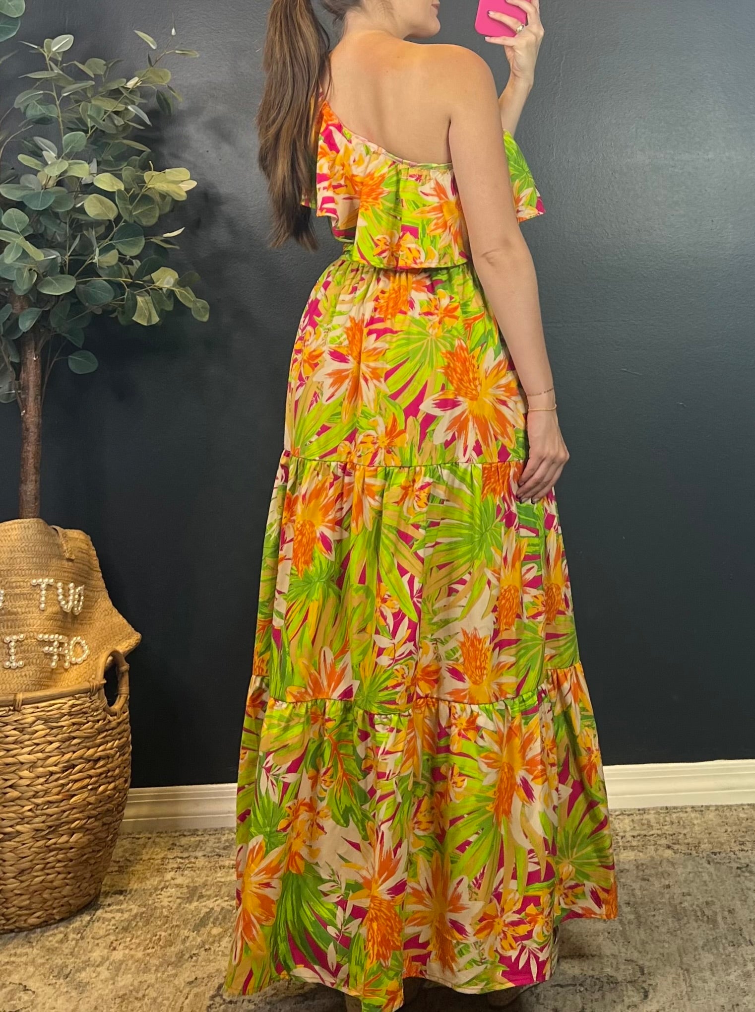 CHARLENE ONE SHOULDER MAXI DRESS V's Vanity CHARLENE ONE SHOULDER MAXI DRESS V's Vanity