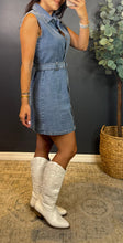 BERTIE SLVLESS DENIM DRESS