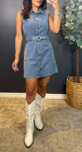 BERTIE SLVLESS DENIM DRESS