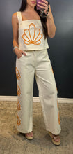 KOVA - SEASHELL EMBROIDERED TOP & PANT SET
