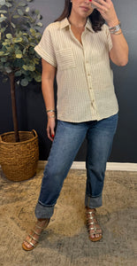 JOSIE - STRIPED BUTTON DOWN