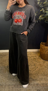 MINERAL WASHED SWEAT PANTS