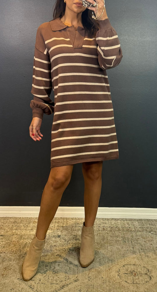 MATILDA STRIPED KNIT DRESS