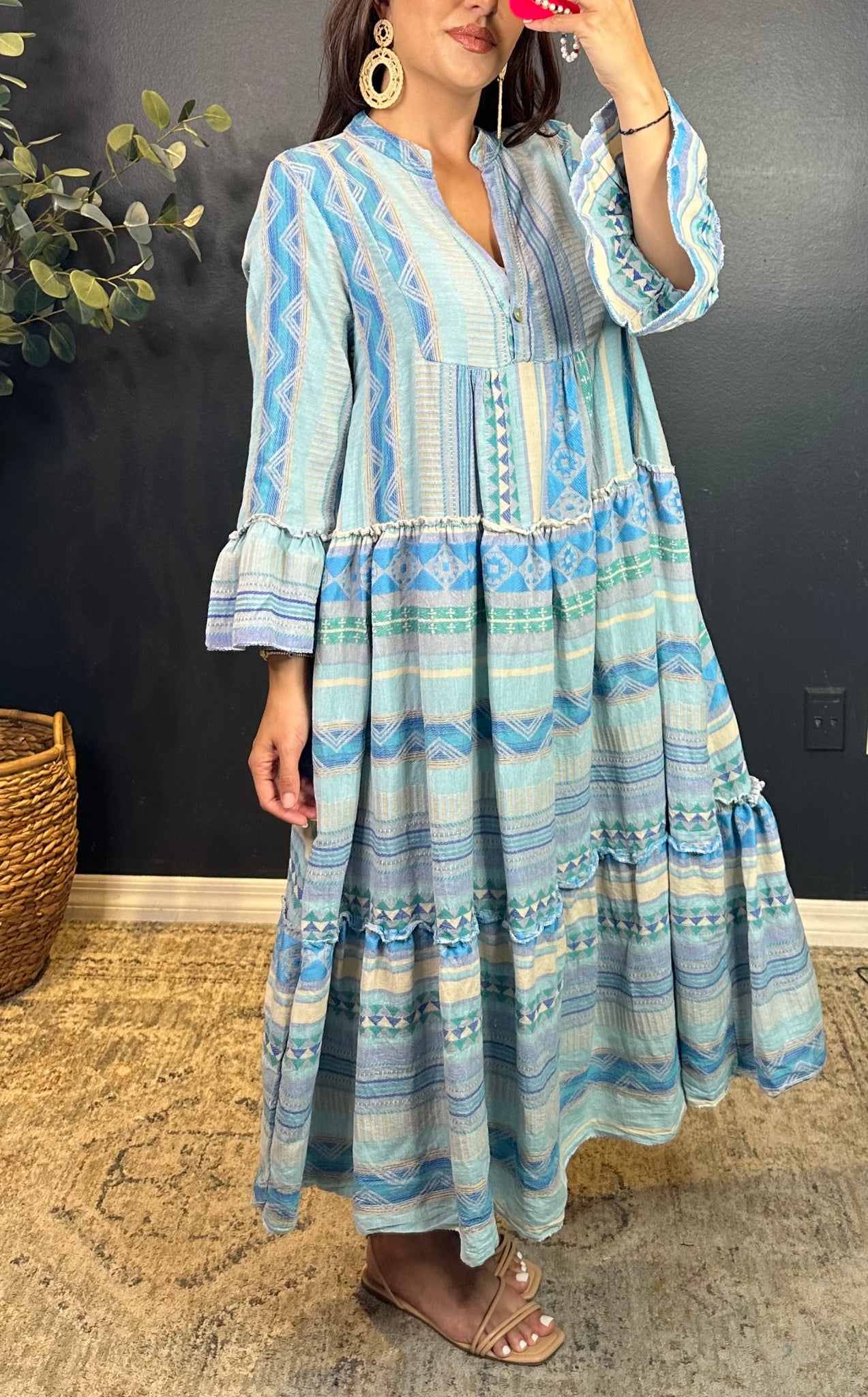 GEORGETTE PRINTED COTTON BOHO DRESS – V's Vanity GEORGETTE PRINTED COTTON BOHO DRESS – V's Vanity
