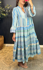 GEORGETTE PRINTED COTTON BOHO DRESS