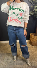 MERRIER WITH A MARTINI OVERSIZED SWEATER