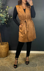 TRISHA FAUX SUEDE VEST