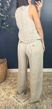 SHILOH LINEN VEST SET