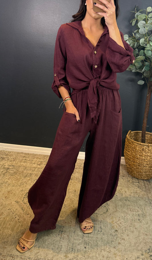 ANISSA LINEN PANTS