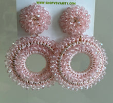 PARKER - BEADED CIRCLE DROP EARRINGS