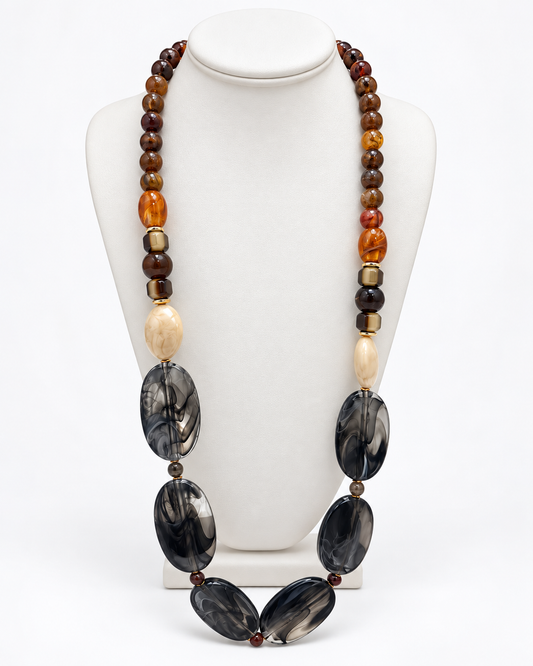 DEBRA BEADED LONG NECKLACE