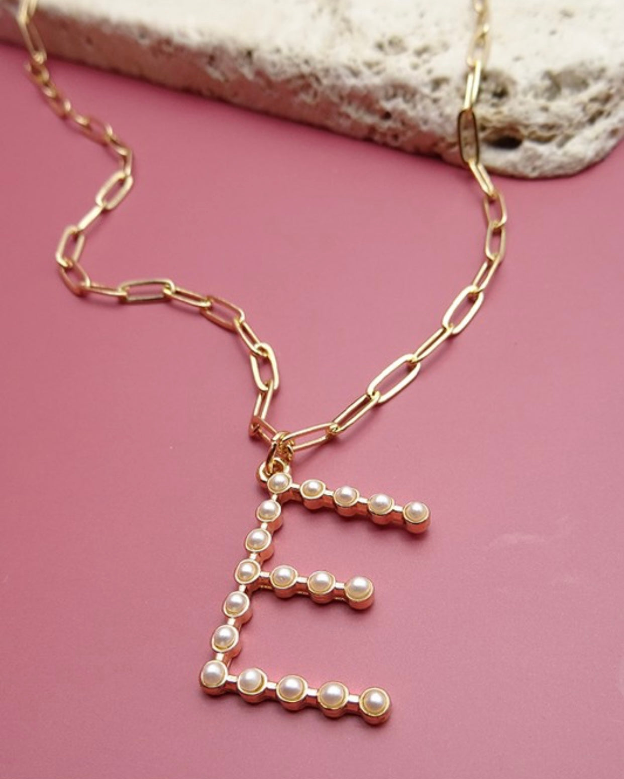 PEARL INITIAL NECKLACE